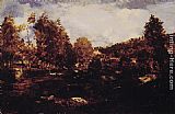 Theodore Rousseau L'etude des Marais de Tiffauge en Vendee painting